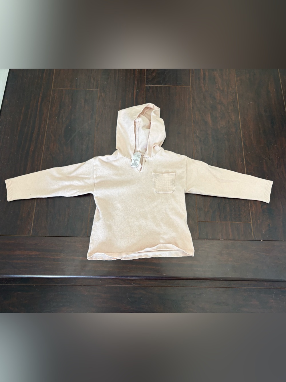 Modern Moments by Gerber Girls 3T Blush Pink Hooded Knit Sweater